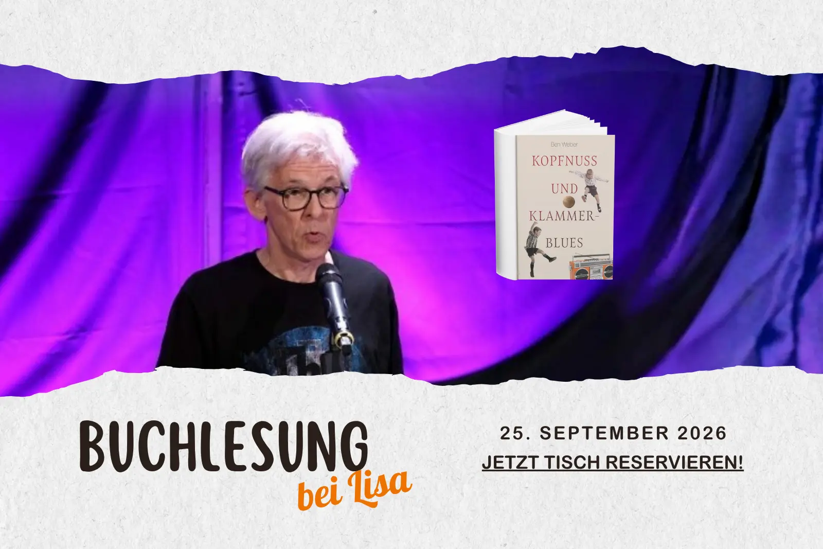 Buchlesung mit Ben Weber in Lisas Palmengarten
